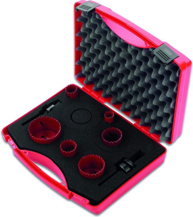 Produktbild Cimco Lochsägen-Set 6teilig 207573 1 (20 mm, 25 mm, 32 mm, 40 mm, 50 mm, 64 mm)