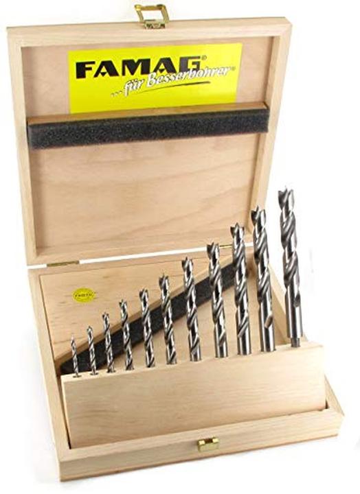 Productafbeelding Famag Houtdraaiboorsets 11st (3 mm, 4 mm, 5 mm, 6 mm, 7 mm, 8 mm, 9 mm, 10 mm, 11 mm, 12 mm, 13 mm)
