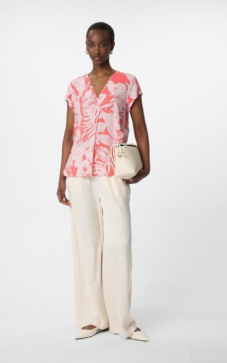 Immagine prodotto Comma Bluse Kurzarmbluse mit V-Ausschnitt und All-over-Print (36)