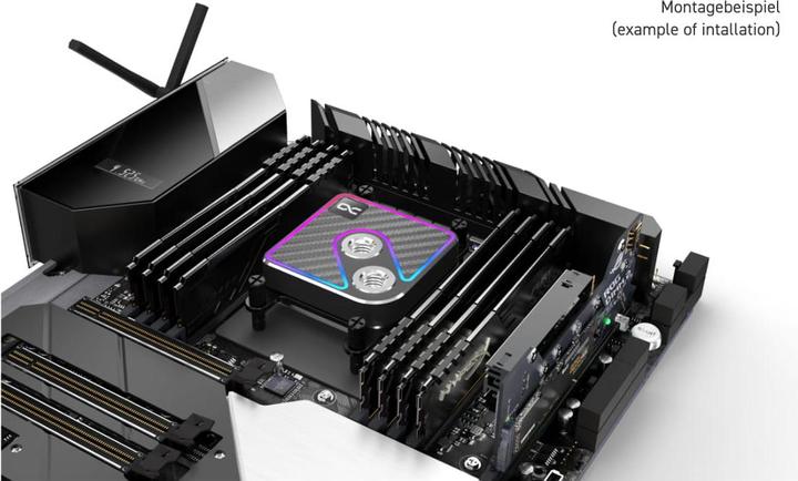 Actual product image Alphacool WAC Core 1 Aurora Carbon