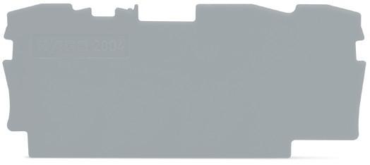 Produktbild Wago Endplatte für Klemmen 3 x 4 mm2 grau (Diverse)