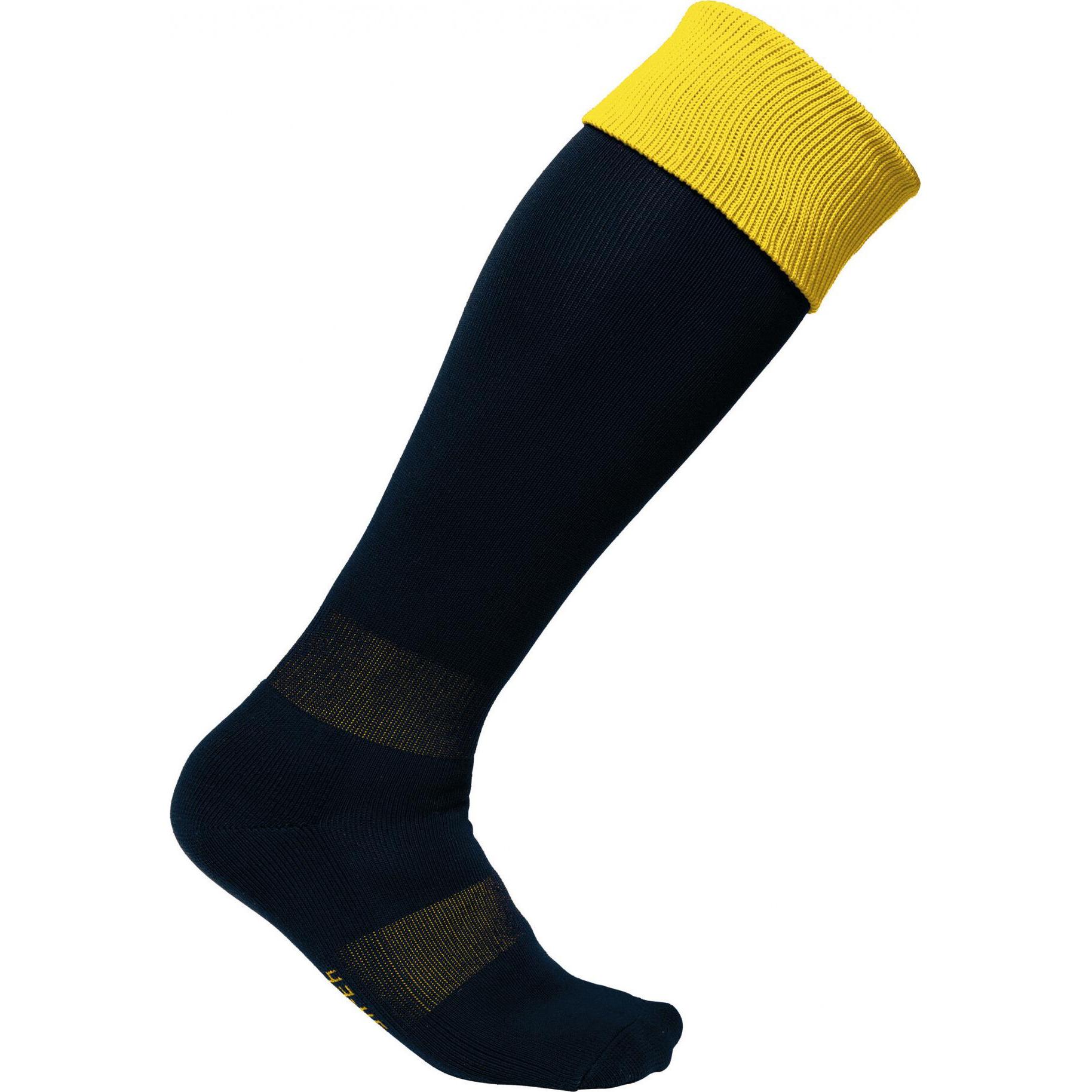 Proact, Sportsocken, Hohe zweifarbige Sportsocken Kind (31, 34), Schwarz
