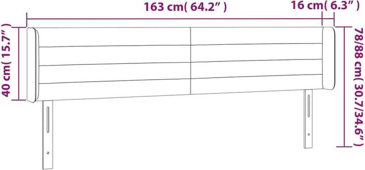 Immagine prodotto vidaXL Kiriakoula (163 x 16 x 88 cm)