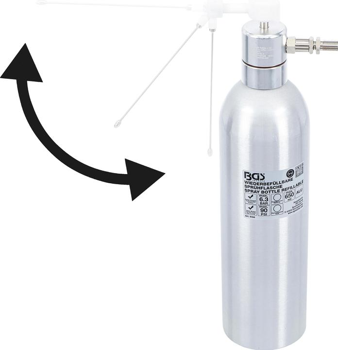 Productafbeelding BGS Persluchtspuitfles 650 ml aluminium uitvoering