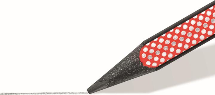 Actual product image Staedtler Bleistifte Norix HB gelb/rot/grün 3 Stück Blister (2.30 mm, HB, 3x)