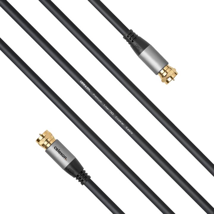 Actual product image Celexon F-plug satellite antenna cable 5.0m - Professional Line (Antenna cable)