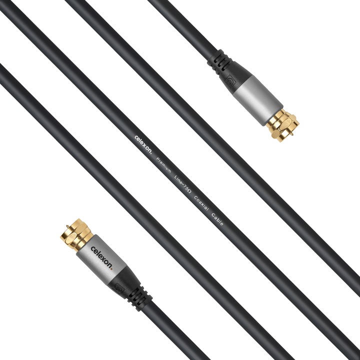 Immagine prodotto Celexon Cavo antenna satellitare con connettore F da 5,0 m - Linea professionale (Cavi antenna)