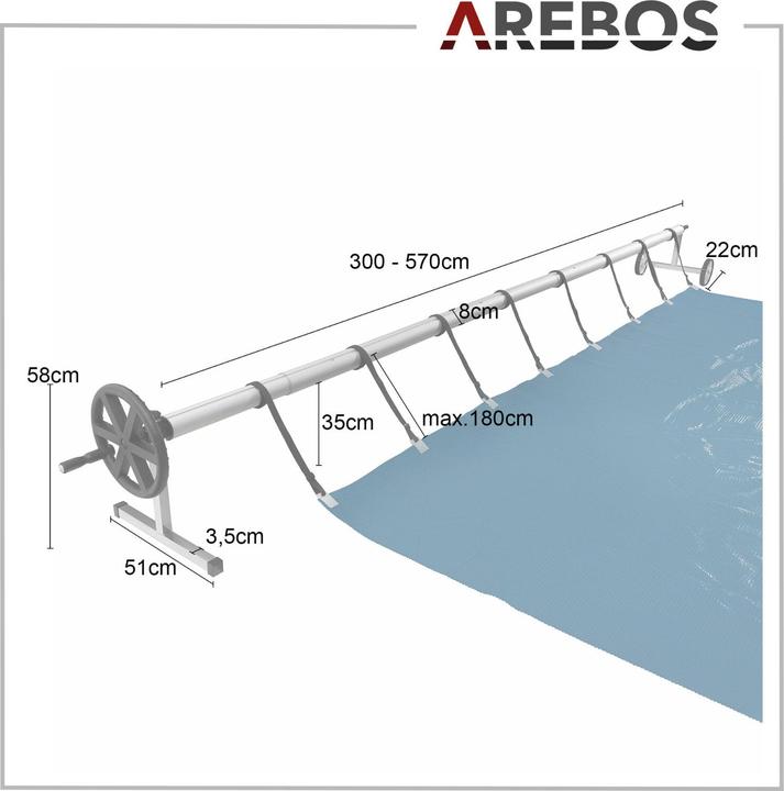 Produktbild Arebos Pool Aufroller