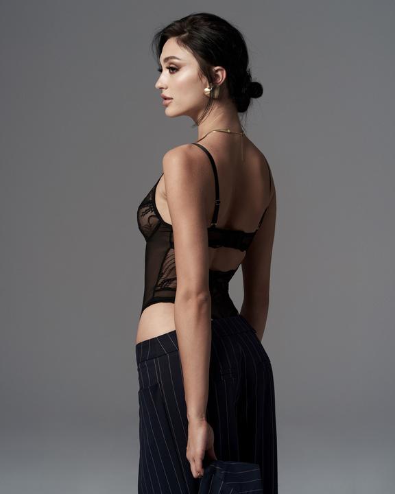 Produktbild Obsessive Exquisite Perisia Schrittloser Body Schwarz (XS)