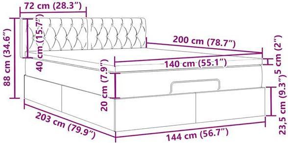 Image du produit vidaXL Ottoman-Bett (140 x 200 cm)