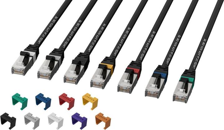 Immagine prodotto Lanview CAT6A S/FTP 0,5m Nero LSZH (S/FTP, CAT6, 0.50 m)