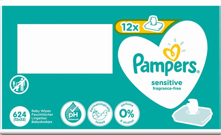 Productafbeelding Pampers Gevoelig (624 Stuk)