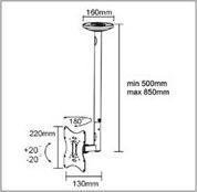 Produktbild Reflecta Pallas Extend 85 (Decke, 42", 30 kg)