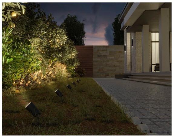 Actual product image Hama WLAN garden light incl. ground spike, waterproof, coloured, dimmable (450 lm, IP65)