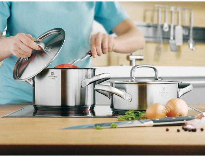 Immagine prodotto WMF Bratentopf GOURMET PLUS Platin (Pirofila + casseruola, Acciaio inossidabile, 20 x 9 cm)