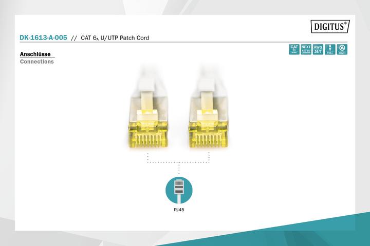 Productafbeelding Digitus Netwerkkabel (U/UTP, CAT6a, 0.50 m)