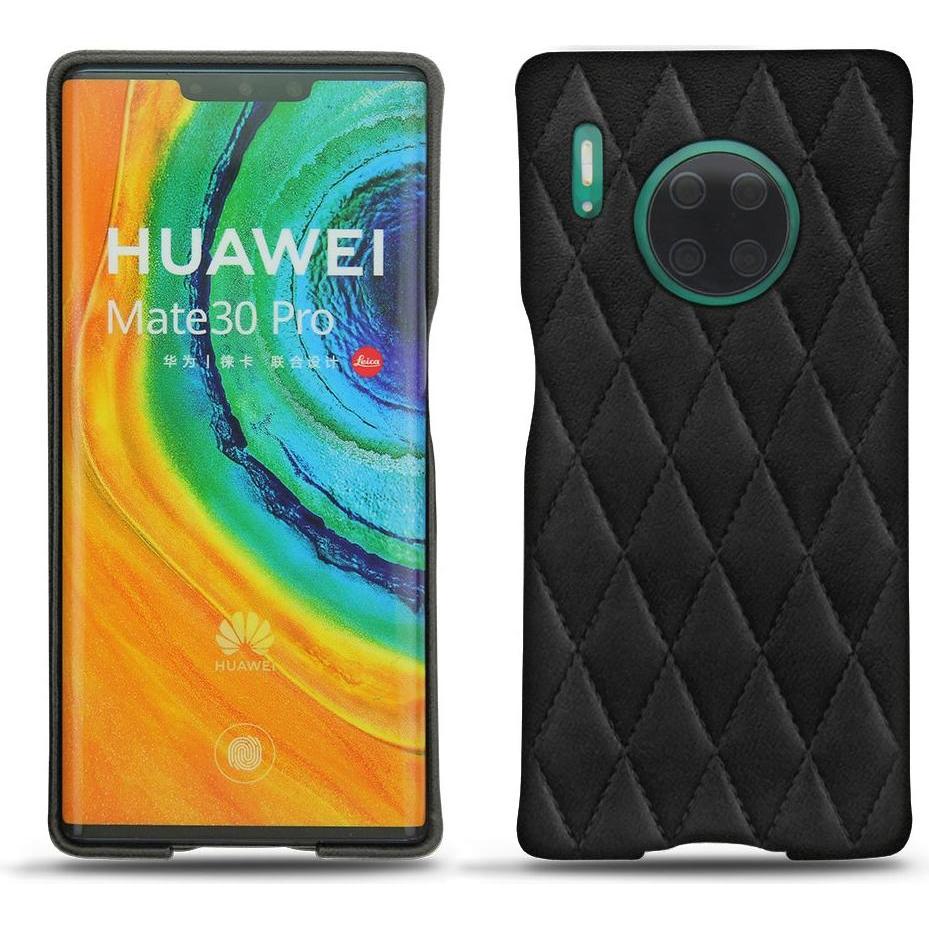 Noreve Lederschutzhülle (Huawei Mate 30 Pro), Smartphone Hülle, Schwarz
