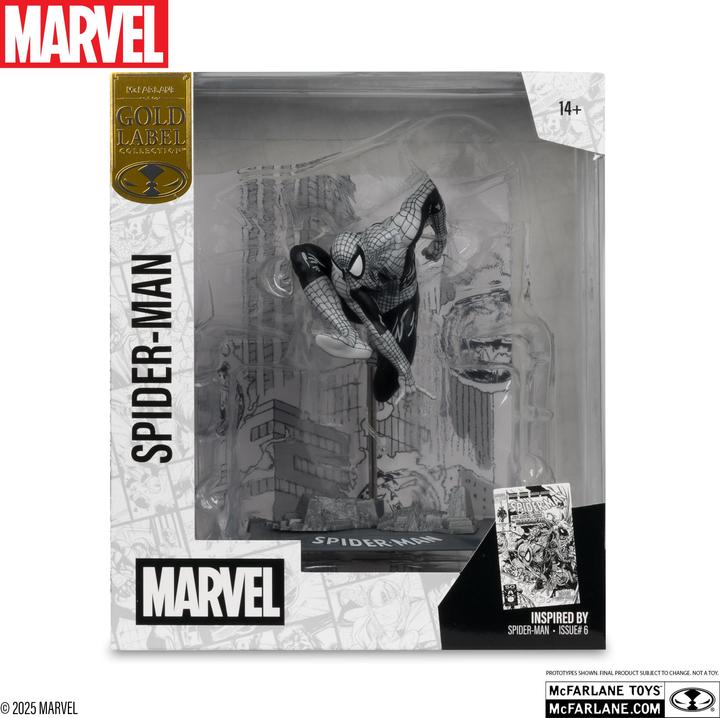 Produktbild McFarlane Marvel Collection PVC Statue 1/10 Spider-Man (Spider-Man #6)(Line Art)(Gold Label) 10 cm