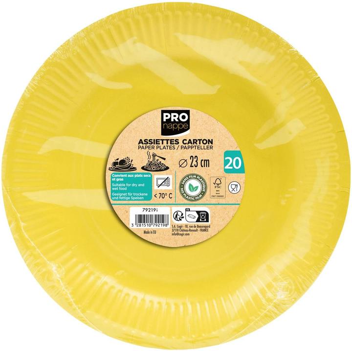 Produktbild PROnappe 20 Pappteller Ø 23,0 cm (20x)