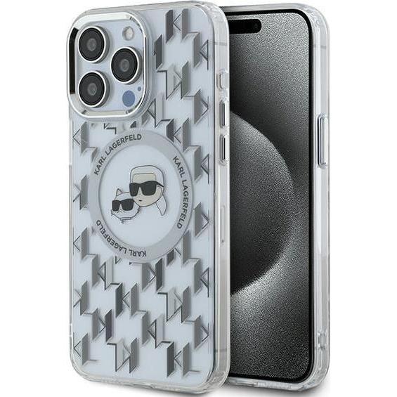 Karl Lagerfeld KLHMP15LHMCKMHT iPhone 15 Pro 6.1" przezroczysty/transparent IML Monogram Karl&Choupe (Apple iPhone 15 Pr...