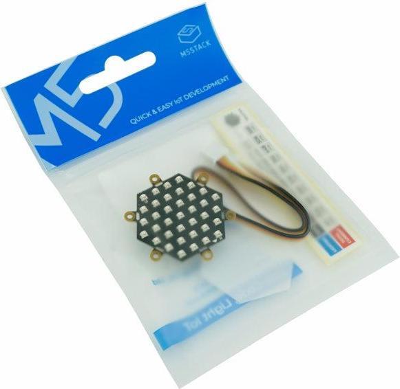 Actual product image M5Stack Neo HEX 37 RGB LED Board WS2812C
