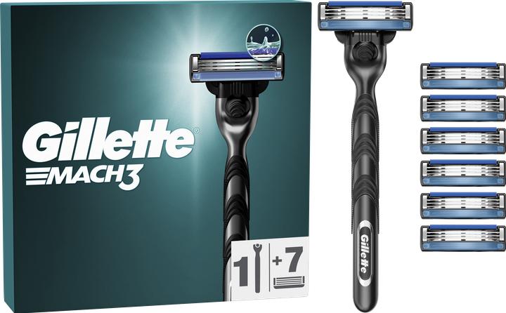 Image du produit Gillette MACH3, 7 blades + handle, ECOM (7 x)