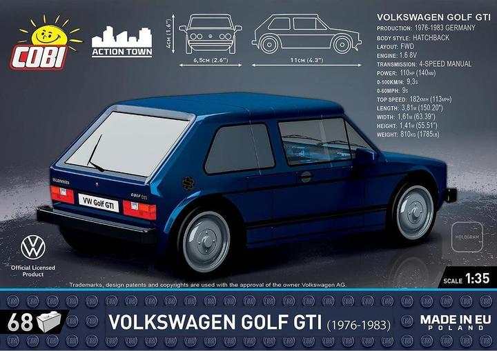 Actual product image Cobi Volkswagen Golf GTI (1976-1983)