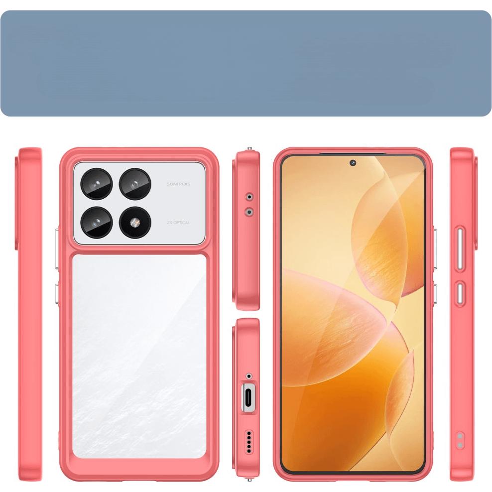 Thumbnail - Cover-Discount Xiaomi Poco F6 Pro - Schützende Acryl-Handyhülle mit erhöhtem Rand (Xiaomi Poco F6 Pro), Smartphone Hülle...