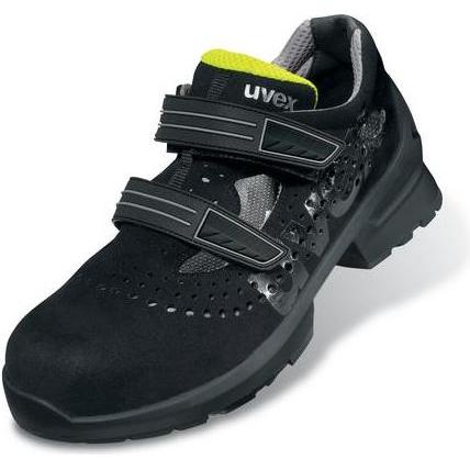Uvex Sports, Sicherheitsschuhe, uvex 1 Sandalen S1 65609 schwarz, gelb Weite 12 Grösse 43 (S1, 43)