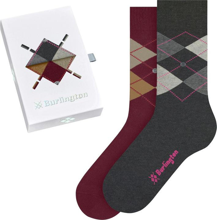 Actual product image Falke Basic Gift Box Argyle 2-Pack SO (pack of 2, 36 - 41)
