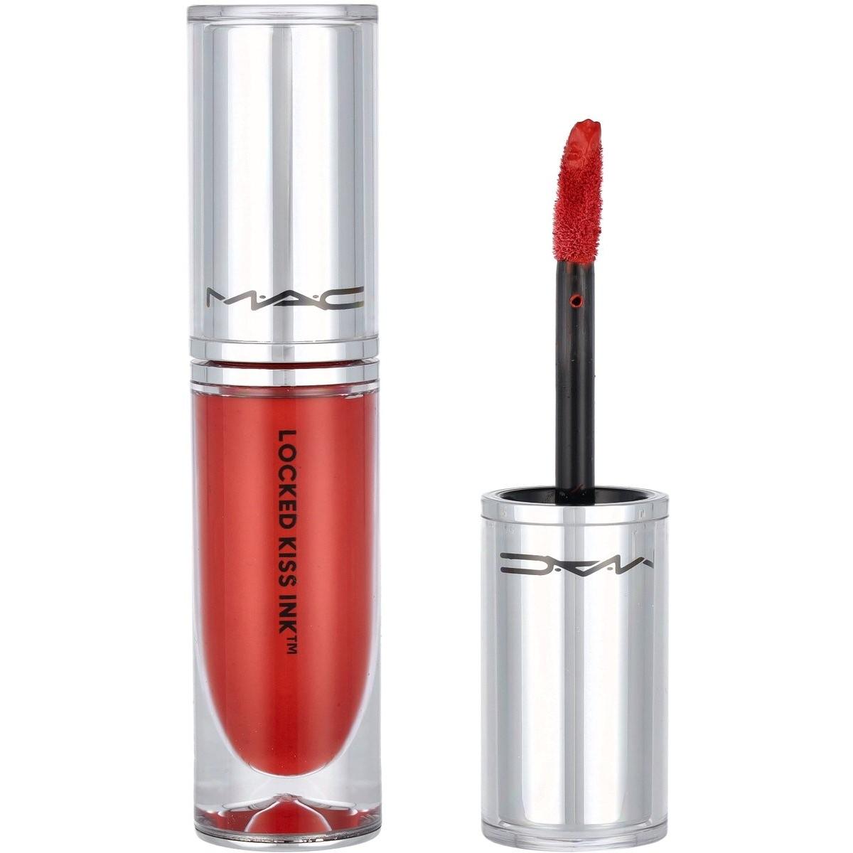Mac Cosmetics Rosso Rossetto + Lucidalabbra, Inchiostro M.a.c. Locked Kiss Doyenne (Doyenne)