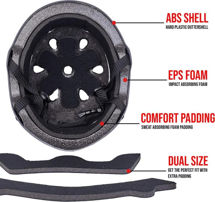 Produktbild Core Protection Basic Helmet - Matt Black W/White Logo-59-61 cm (57 - 61 cm)