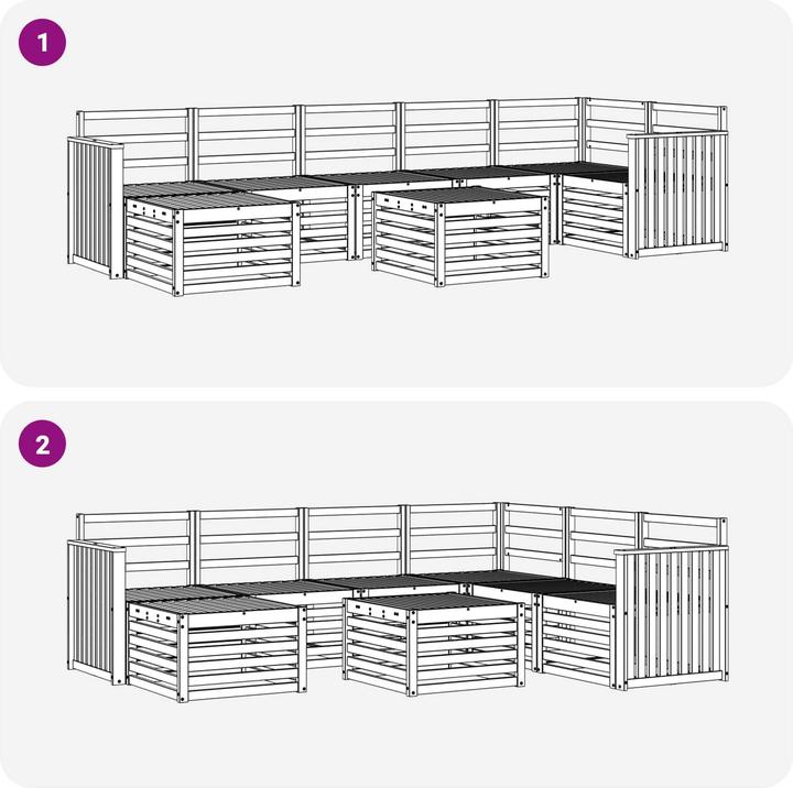 Produktbild vidaXL Outdoor-Sofa