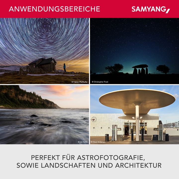 Image du produit Samyang AF 12mm f/2.0 Sony E-Mount (Sony E, APS-C / DX)