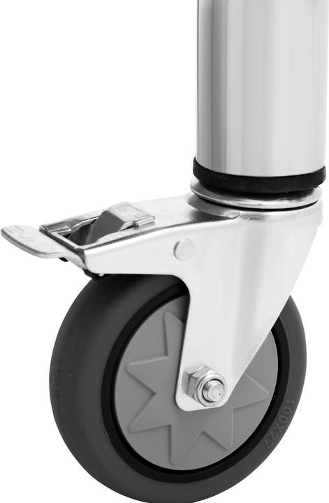 Produktbild Royal Catering Rollbarer Edelstahl Arbeitstisch Edelstahltisch Gastrotisch 70 x 100 cm 155 kg