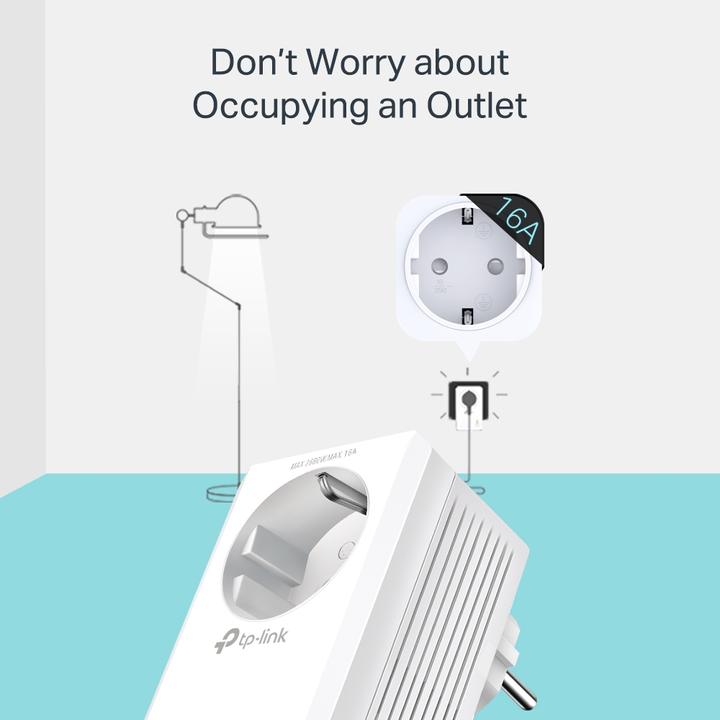 Produktbild TP-Link AV1000 Gigabit Passthrough Powerline ac Wi-Fi Kit TL-WPA7617 KIT mit TL-PA7017P 10 (1000 Mbit/s)
