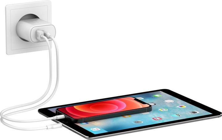 Image du produit Cygnett PowerPlus 32W USB-C PD Dual Port Wall Charger - EU White (32 W)
