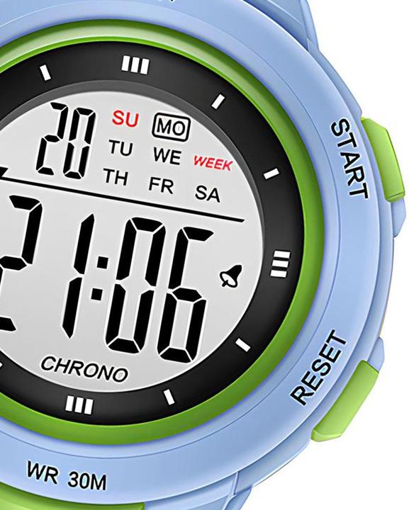 Produktbild VR Shinecon Kinderuhr Digitalanzeige, Modell Exia Blau (Digitaluhr, 35 mm)