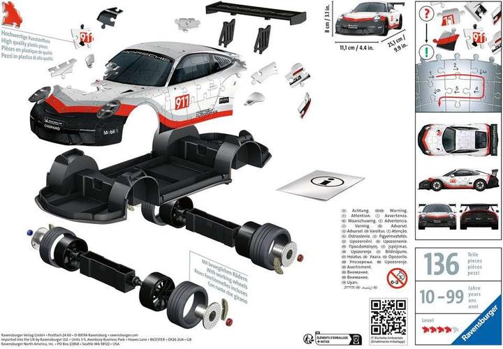 Immagine prodotto Ravensburger Porsche GT3 Cup (108 pezzi)