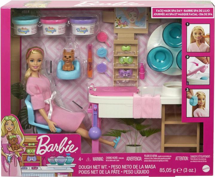 Actual product image Barbie Face Mask Spa Day Playset