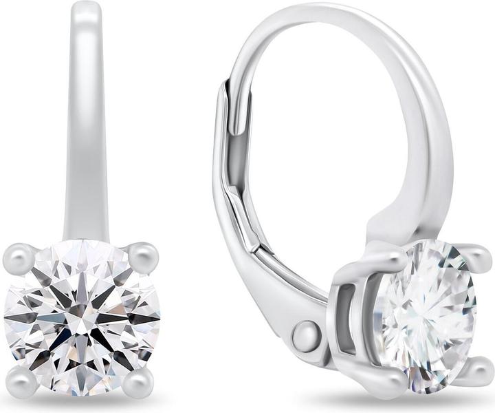 Immagine prodotto Brilio Argento - Orecchini minimalisti in argento con zirconi EA939W (Argento)