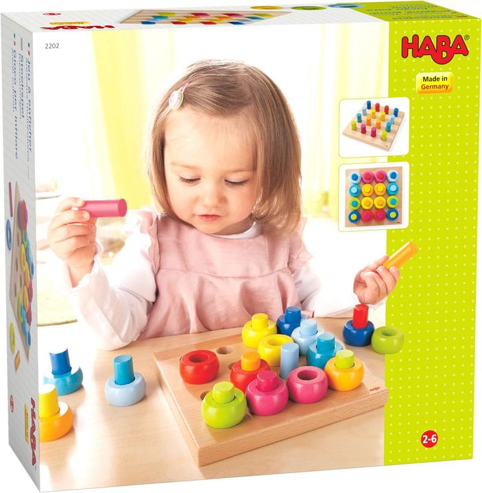 Actual product image Haba Plug-in game of colour stripes