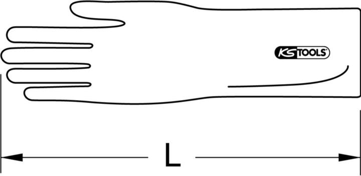 Image du produit KS Tools 117.0058 Gant d'électricien Taille (gants) : 11 1 paire (11)
