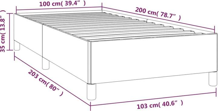Image du produit vidaXL Bettgestell (100 x 200 cm)