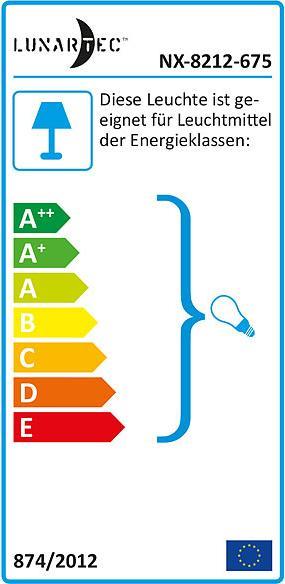 Etichetta energetica Lunartec Lampada da tavolo decorativa in cemento (E27)
