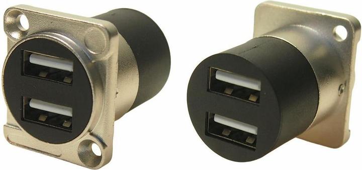 Produktbild RS PRO Adapter, Gerade, Polyamid 6, USB-A 2.0-Buchse - USB-A 2.0-Buchse