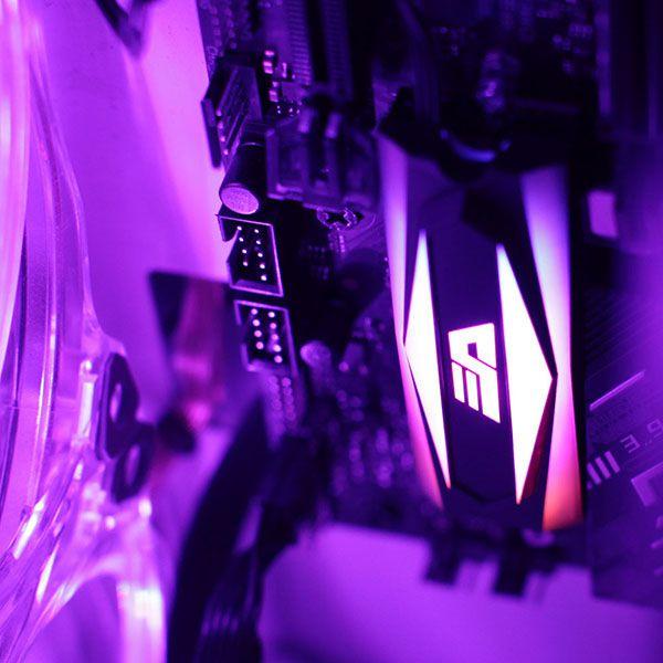 Actual product image Darkflash Tech DM2 Disk passive cooler ARGB (black)