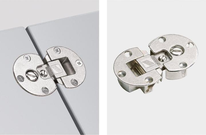 Produktbild Hettich Klappenscharnier Markant 11 ohne Befestigungsschrauben Zinkdruckguss vernickelt