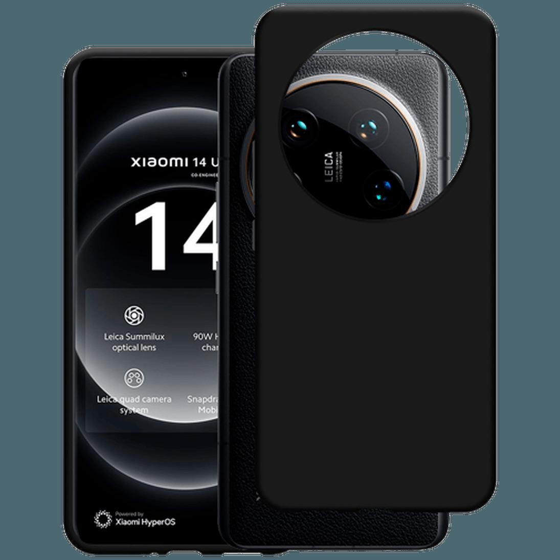 Just in Case Copertura posteriore in TPU nera Xiaomi 14 Ultra (Xiaomi 14 Ultra), Cover smartphone, Nero