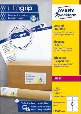 Actual product image Avery Versandetiketten blickdicht